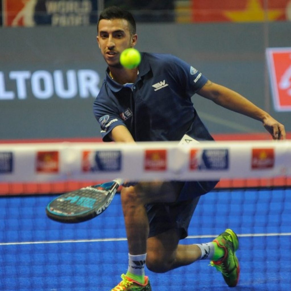 Álvaro Cepero, en el Santander Open, con su Wingpadel Air Attack