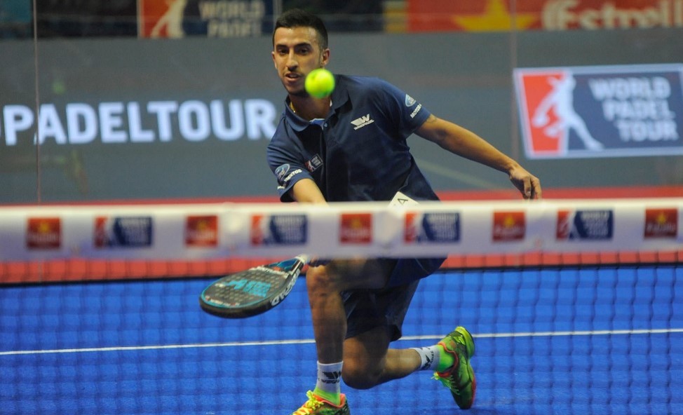 Álvaro Cepero, en el Santander Open, con su Wingpadel Air Attack