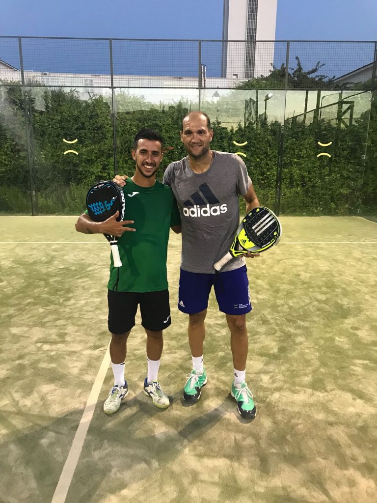 Cepero, jugador Wingpadel con Nerone